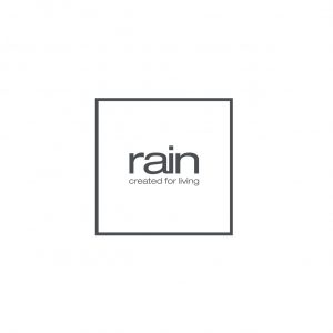 Logo design for Rain created for living, South African skincare.