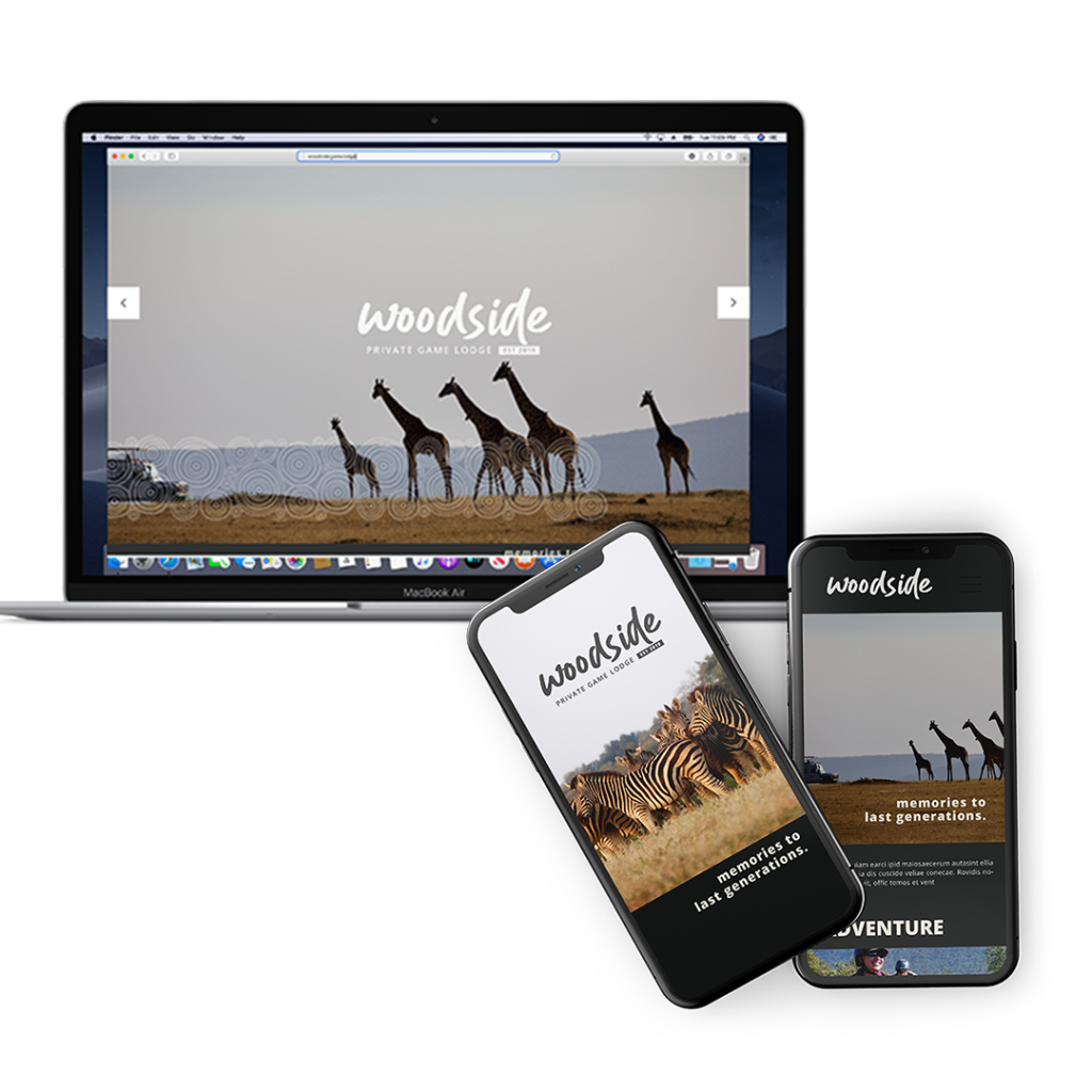 Website design for Woodside Game Lodge